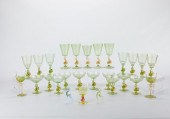 VENETIAN MURANO GLASSWARE SETV