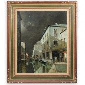 VENETIAN NIGHT SCENE SIGNED OI