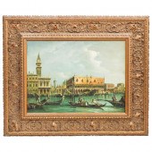 VENETIAN OIL ON BOARD PAINTING