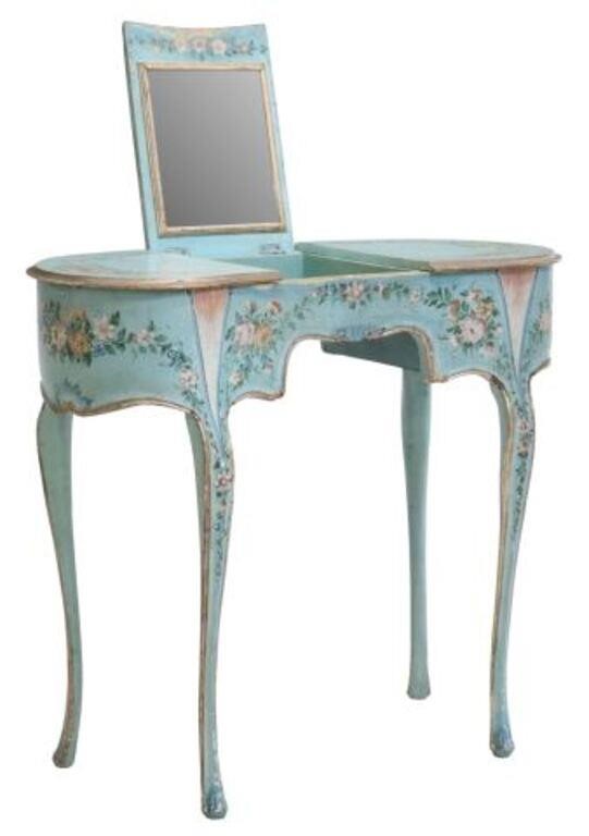 VENETIAN PAINT DECORATED MIRRORED