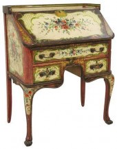 VENETIAN PAINT DECORATED SLANT