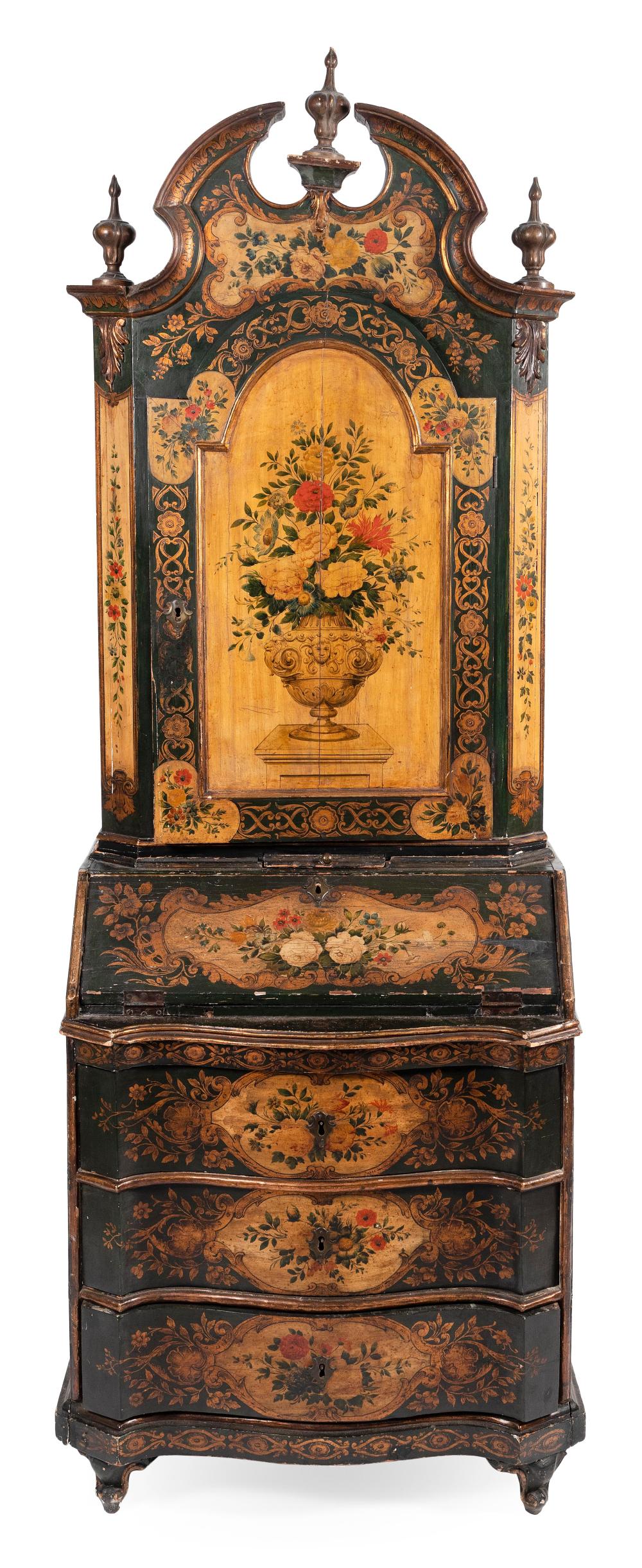 VENETIAN PAINTED AND DECOUPAGED