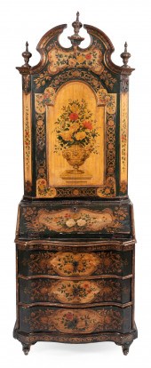 VENETIAN PAINTED AND DECOUPAGE