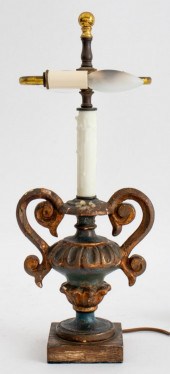VENETIAN PAINTED CARVED WOOD T