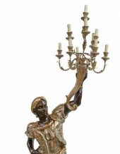VENETIAN PARCEL GILT BLACKAMOO