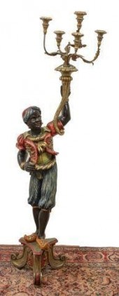 VENETIAN PARCEL GILT BLACKAMOO