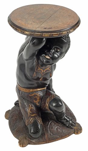 VENETIAN PARCEL-GILT FIGURAL