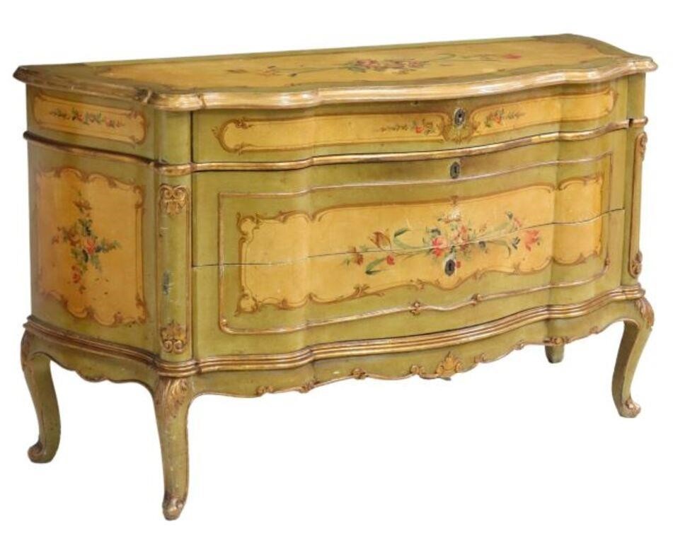 VENETIAN PARCEL GILT & PAINTED