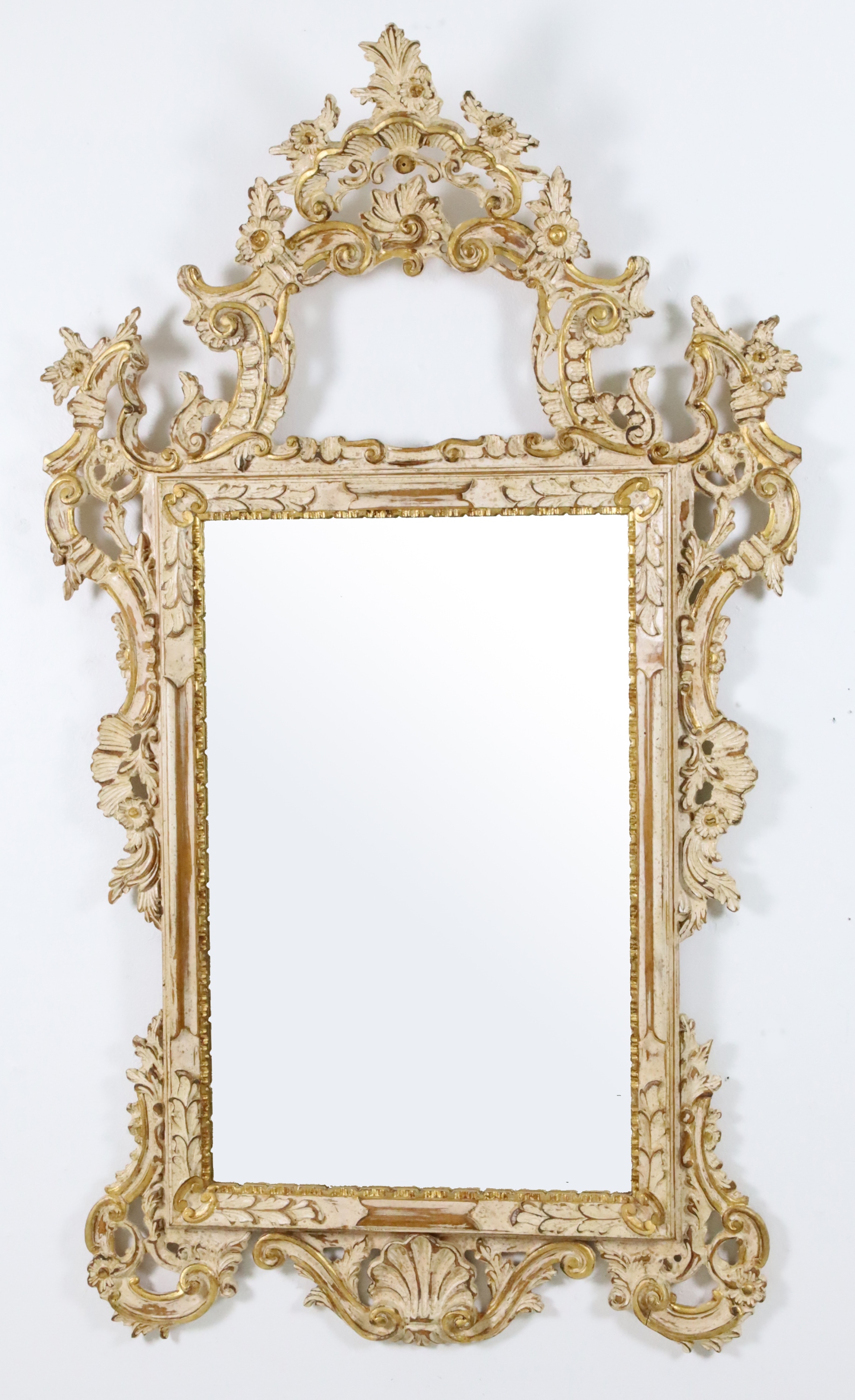 VENETIAN POLYCHROME & GILT WOOD