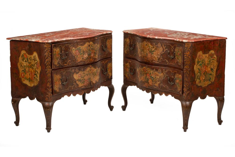 VENETIAN POLYCHROME-PAINTED