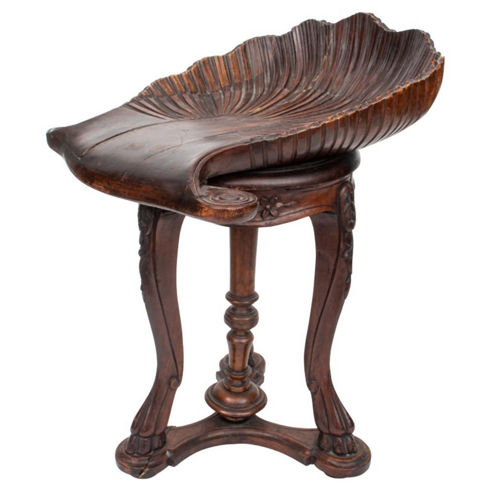 VENETIAN ROCOCO CARVED WALNUT PIANO