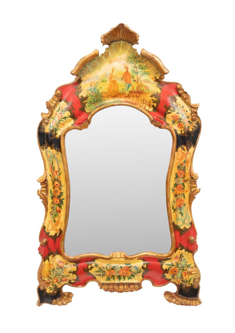 VENETIAN ROCOCO PARCEL GILT AND
