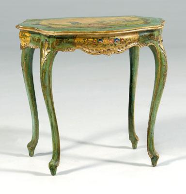 Venetian rococo style center table,