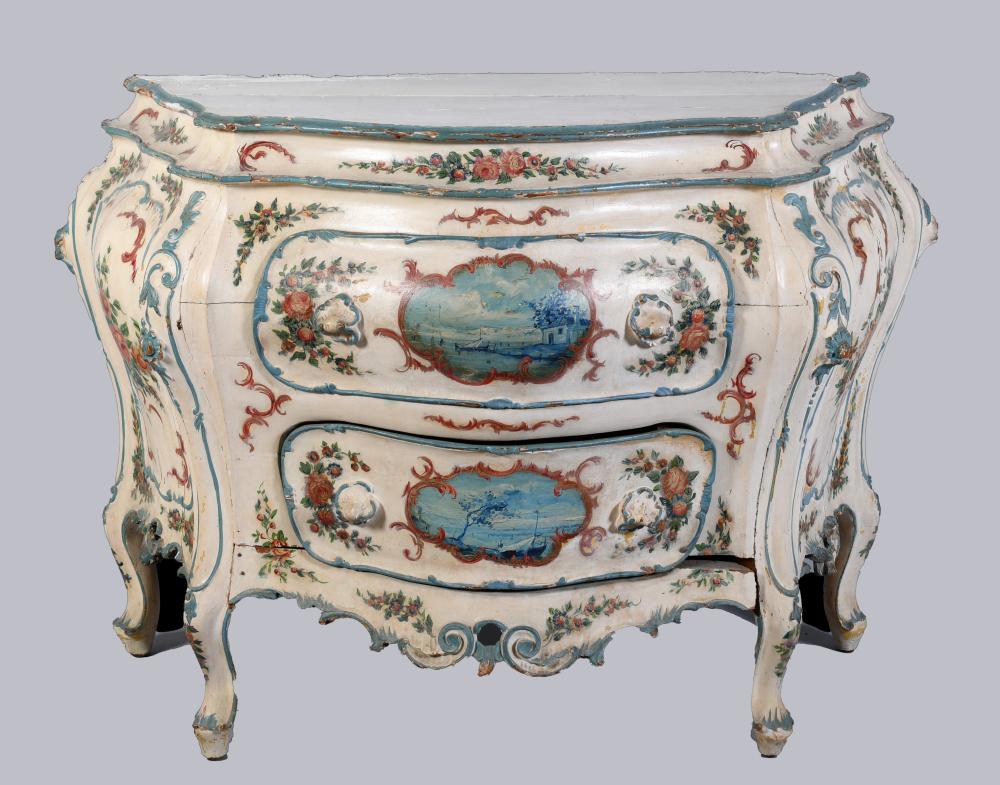 VENETIAN ROCOCO STYLE POLYCHROMED