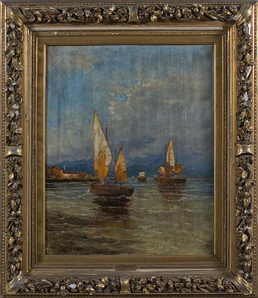Venetian Scene by J. Claiton Oil on