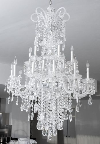 VENETIAN STYLE 18-ARM CRYSTAL