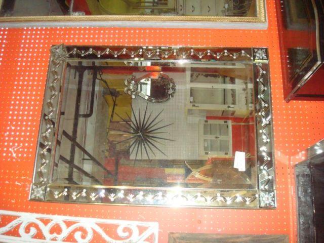 Venetian Style Beveled Mirror. From