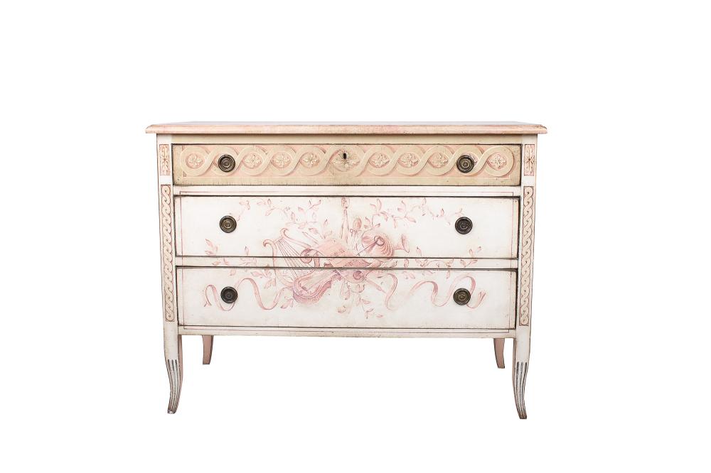 VENETIAN STYLE DECORATED CHEST OF
