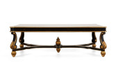 VENETIAN STYLE EBONIZED & GILT