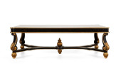 VENETIAN STYLE EBONIZED & GILT