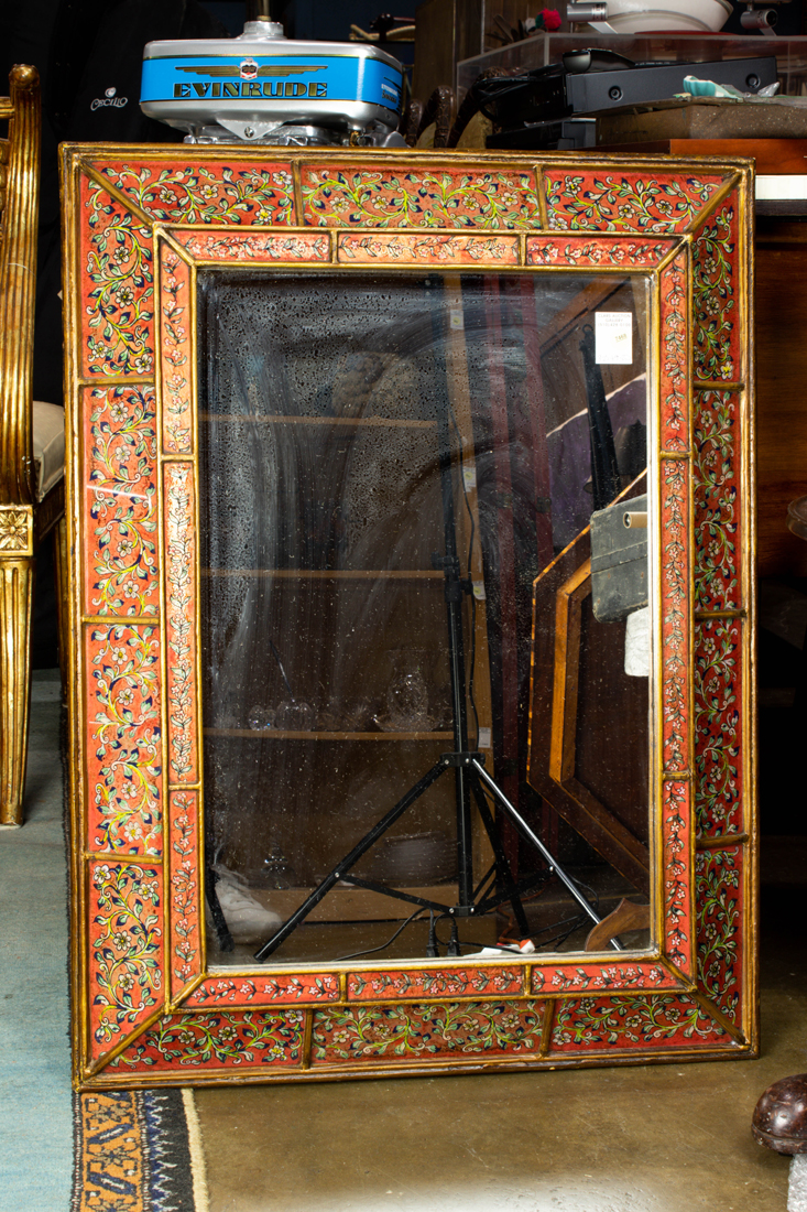 VENETIAN STYLE EGLOMISE DECORATED