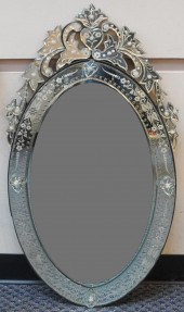 VENETIAN STYLE FLORAL ETCHED B