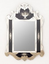 VENETIAN STYLE FLORAL ETCHED M