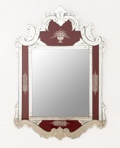 VENETIAN STYLE FLORAL ETCHED M