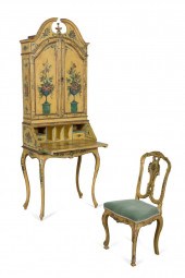 VENETIAN STYLE FLORAL PAINTED