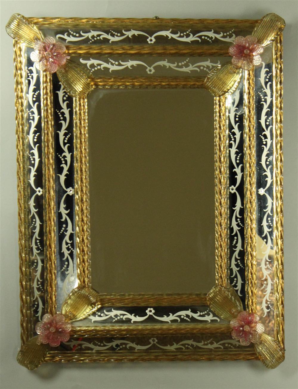 VENETIAN STYLE GLASS MIRROR of