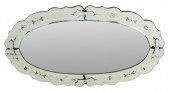VENETIAN STYLE OVAL ETCHED WAL