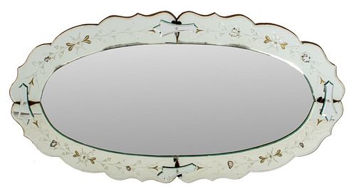 VENETIAN STYLE OVAL ETCHED WALL