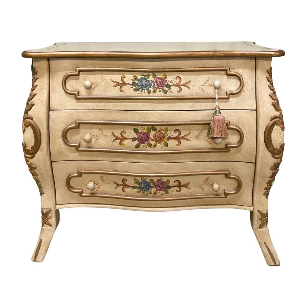 VENETIAN STYLE PAINTED BOMBE 3