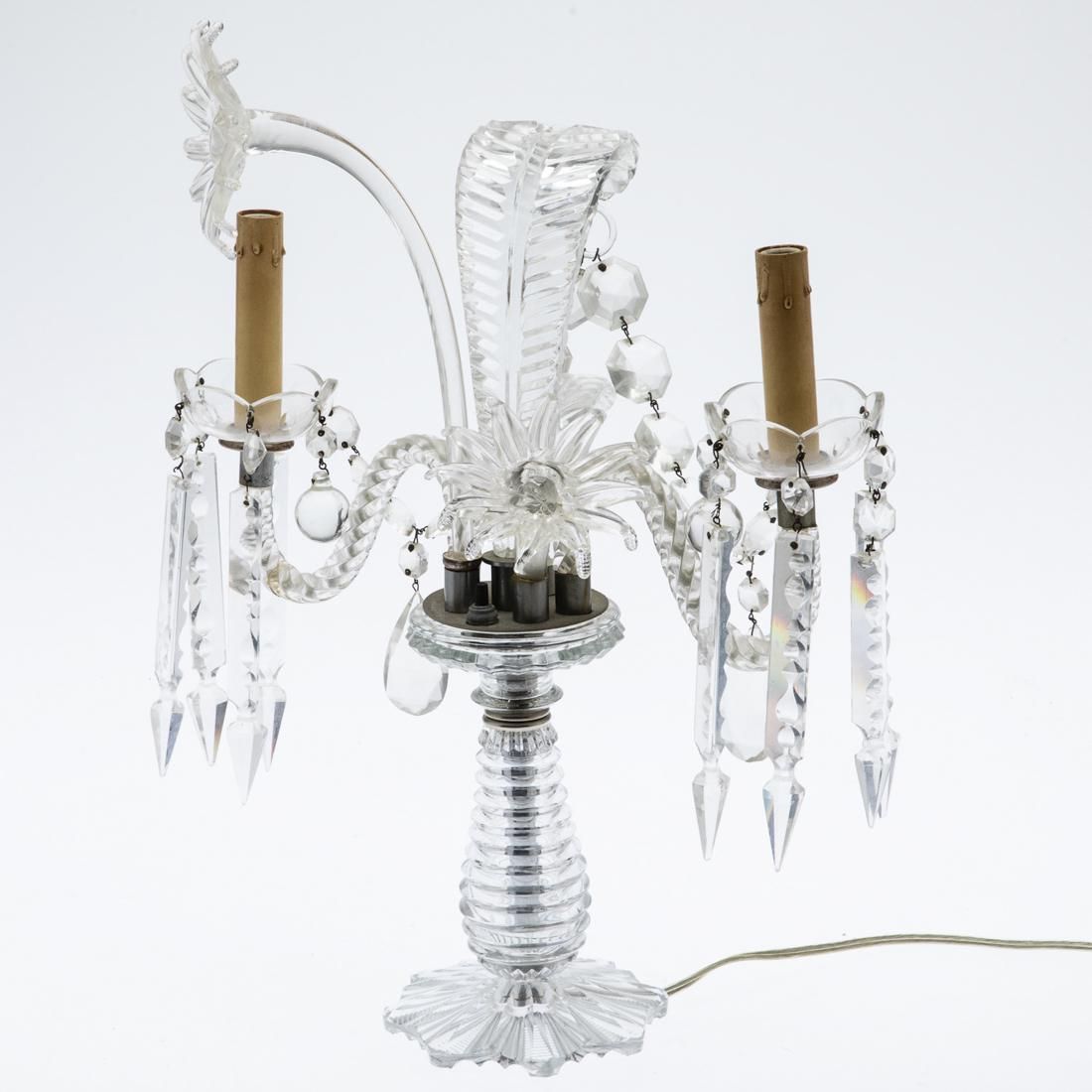 VENETIAN TWO LIGHT CANDELABRA,