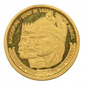 VENEZUELAN GOLD MEDALLION, .90