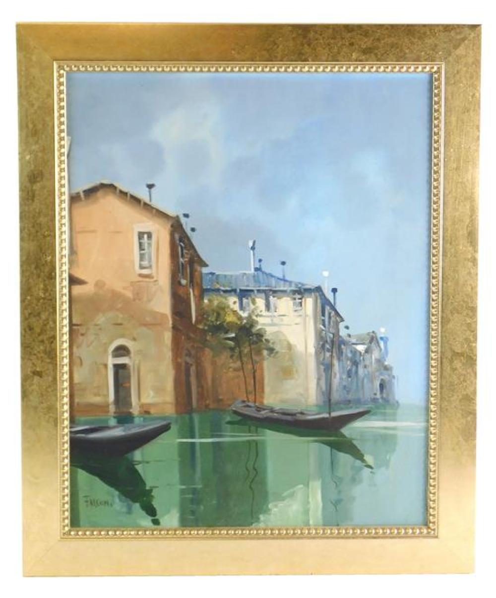 VENICE CANAL SCENE SIGNED