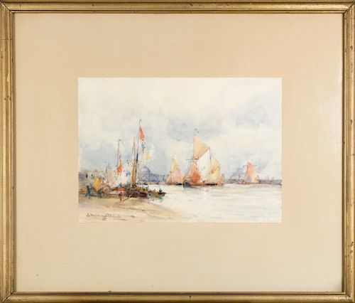 VENICE FROM THE HARBOR, 19THC.