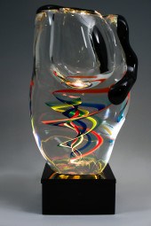 VENIER MURANO ART GLASS VASE O