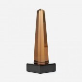 VENINI 13" SMOKED GLASS OBELIS