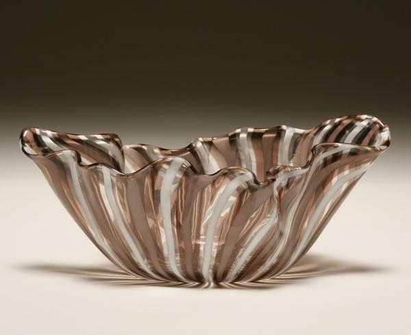 Venini a Canne Fazzoletto vase,