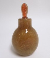 VENINI AMBER SIDE GLASS STOPPE
