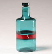 Venini e C. Fasce glass bottle