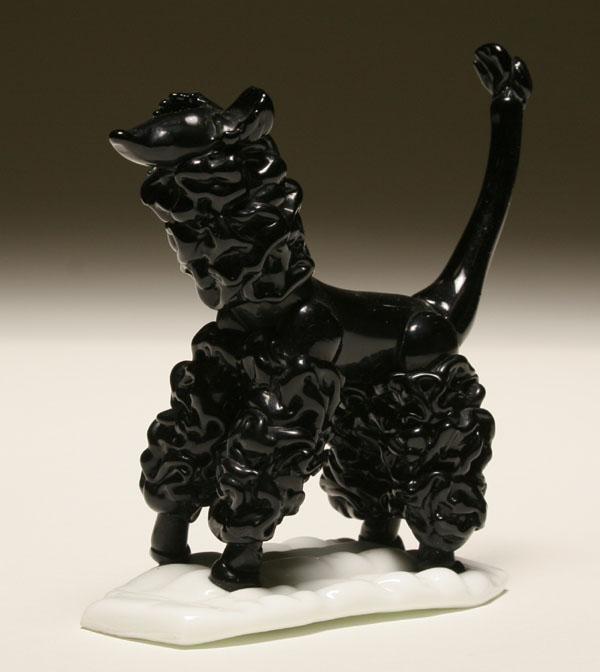Venini glass poodle figure,