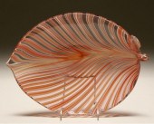 Venini leaf glass, designed by