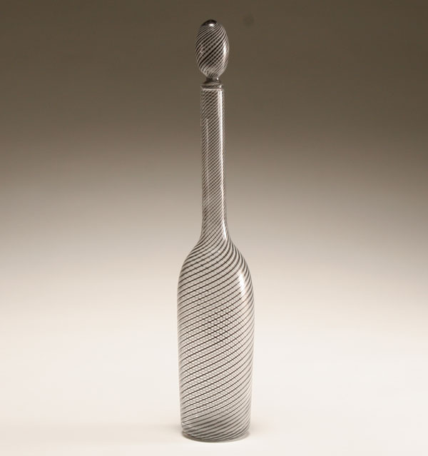 Venini mezza filigrana art glass