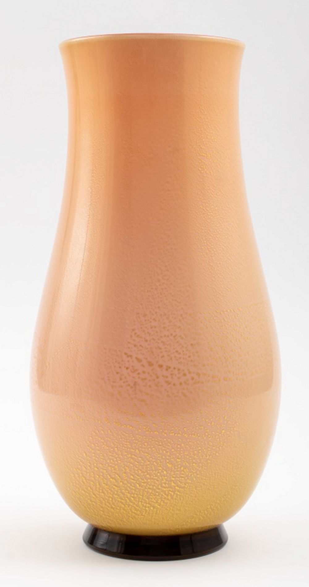 VENINI MURANO PEACH & GOLD BLOOM