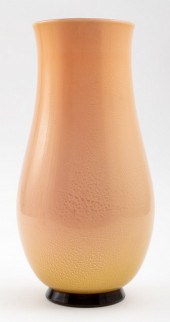 VENINI MURANO PEACH & GOLD BLO