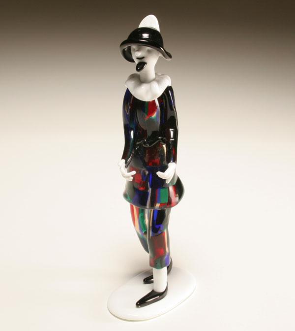 Venini Pezzati art glass figure.