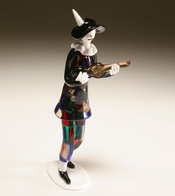 Venini Pezzati art glass figure.