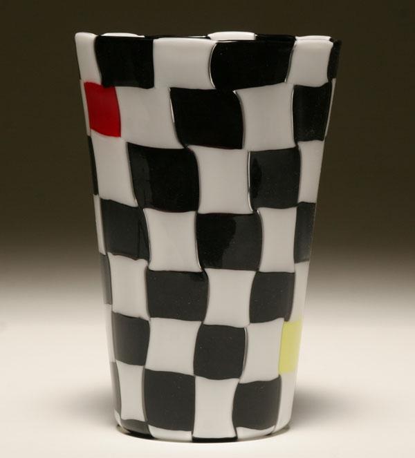 Venini Pezzati glass vase, designed